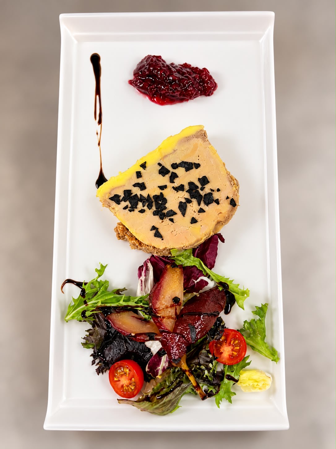 Foie casero con peras al Pedro Ximenez